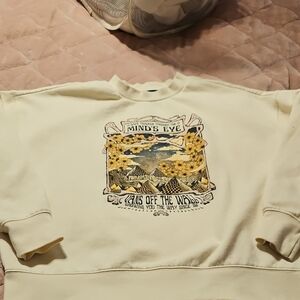 Vans Cream Sweatshirt Top